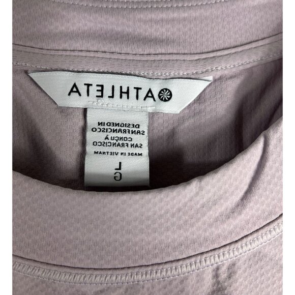 Athleta Ignite Shasta Purple/Bluff Gray Cropped Workout Active Top Size Large - Picture 14 of 14